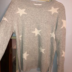 Grey & White Star Sweater
